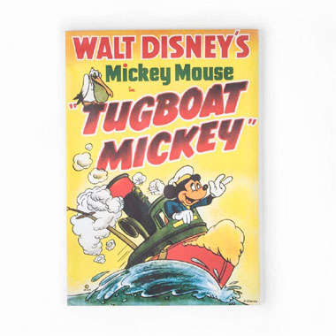 Disney Mickey Mouse Tugboat Mickey vintage canvas