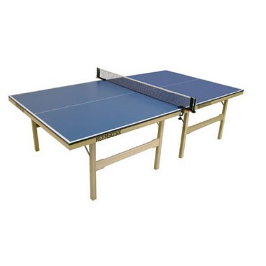 Original tafeltennistafel met onderstel - hout - blauw