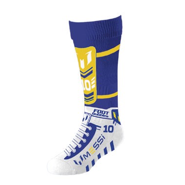 FootBubbles Messi sokken - blauw/wit