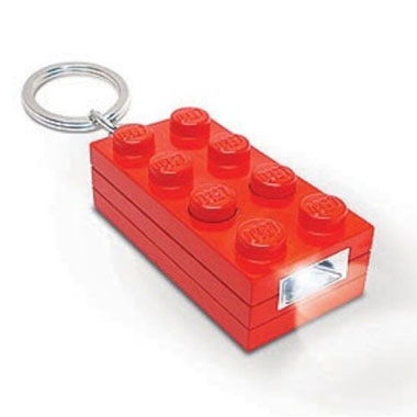 LEGO LED Rood sleutelhanger met licht