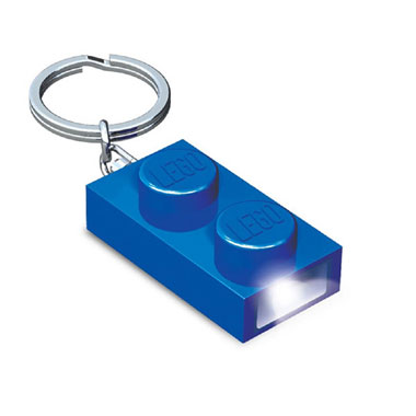 LEGO LED Blauw sleutelhanger met licht