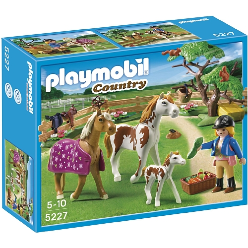 Playmobil - paddock met paardenfamilie - 5227