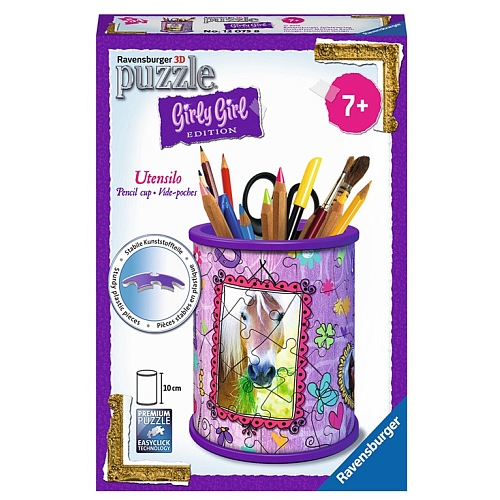 Ravensburger - 3d puzzel: girly girl pencil-cup paarden